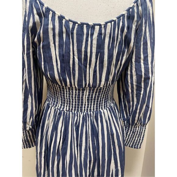 Anthropologie Long-Sleeve Sweetheart Midi Dress Size M - Picture 10 of 13